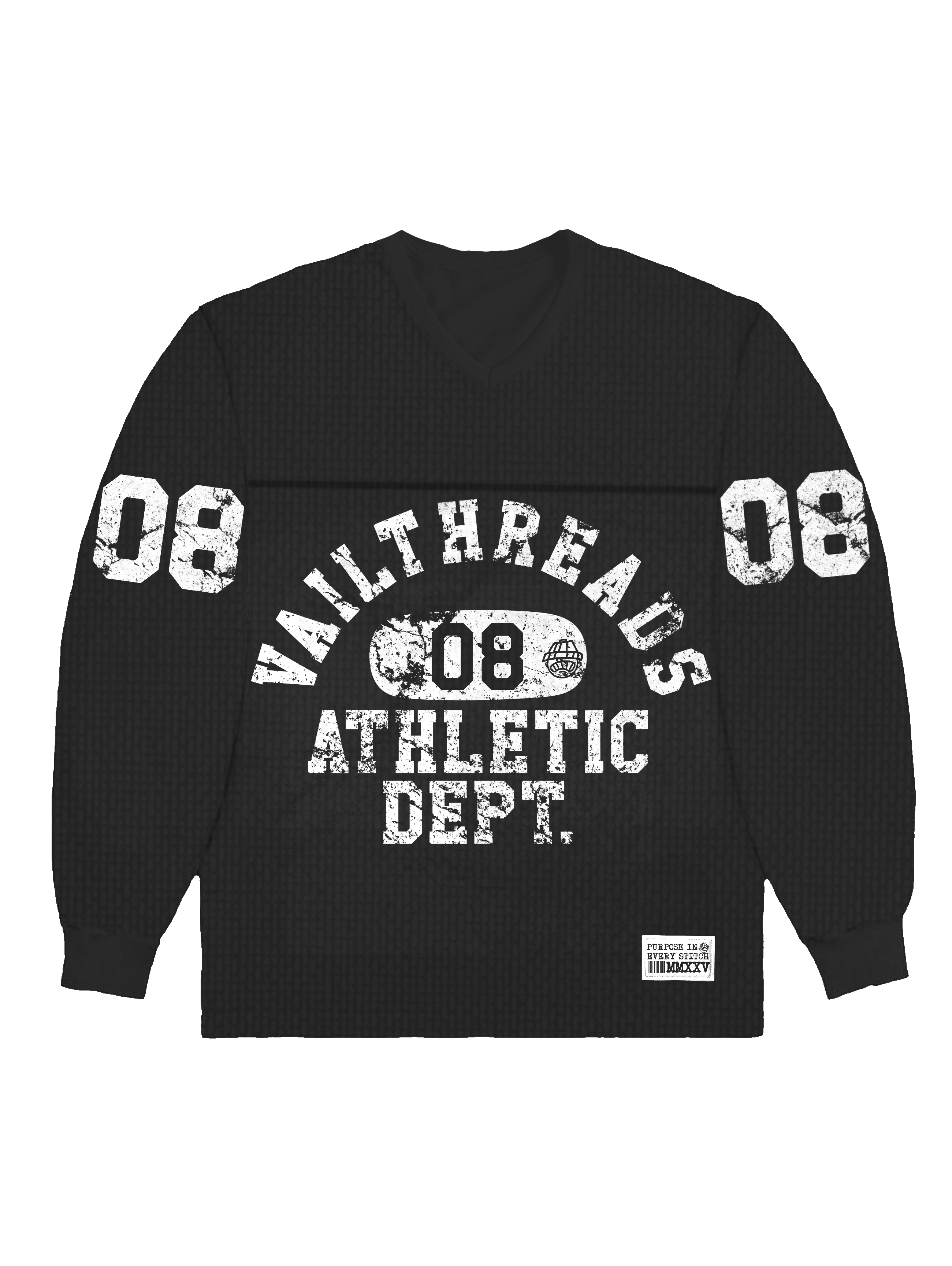 athletic dept v neck thermal